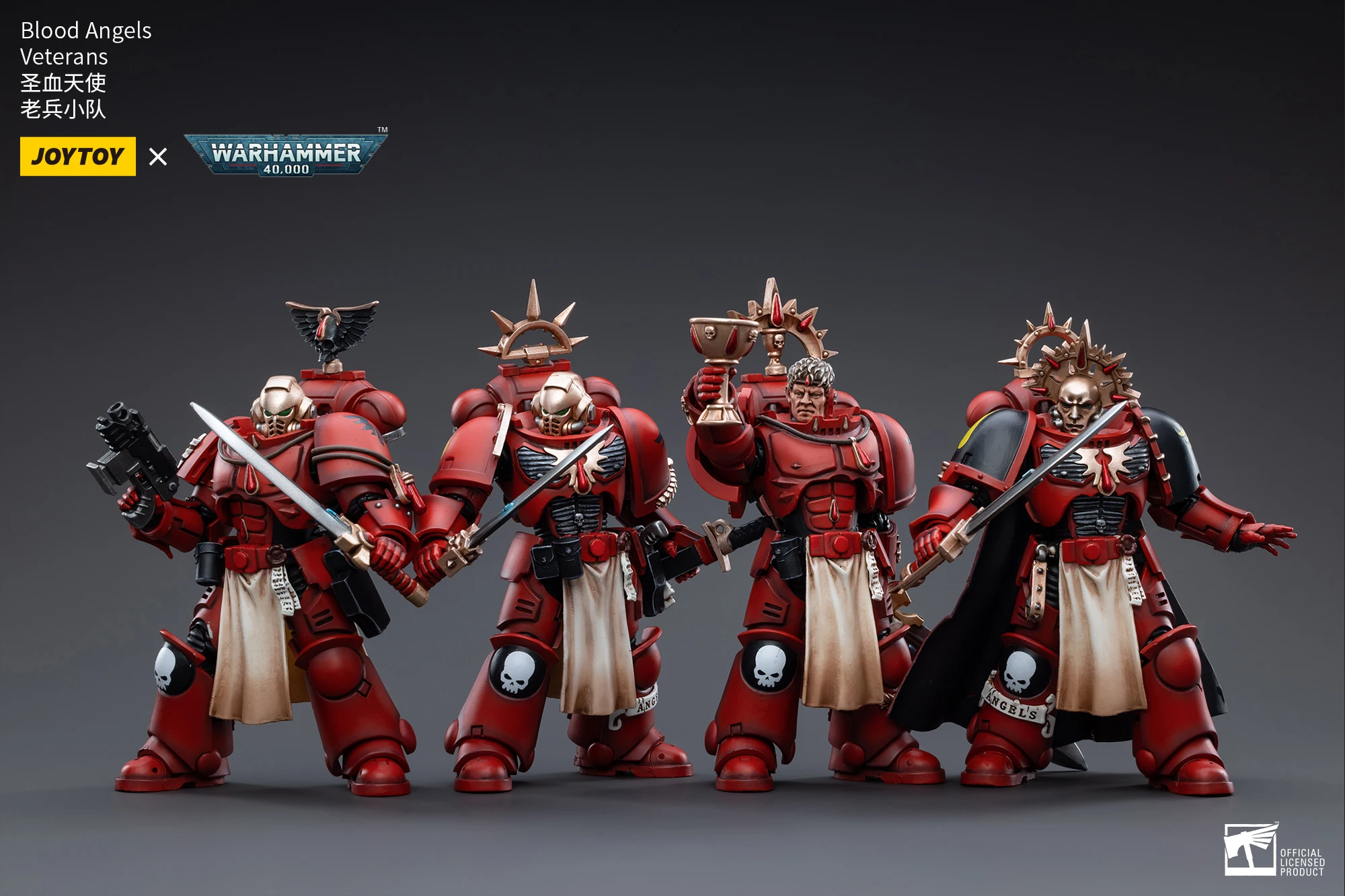 kf S087b9b1d97164891a62f76173499fac9t JOYTOY Warhammer 40k 1 18 Blood Angels Veteran Paragons of Baal - Joytoy Warhammer 40K