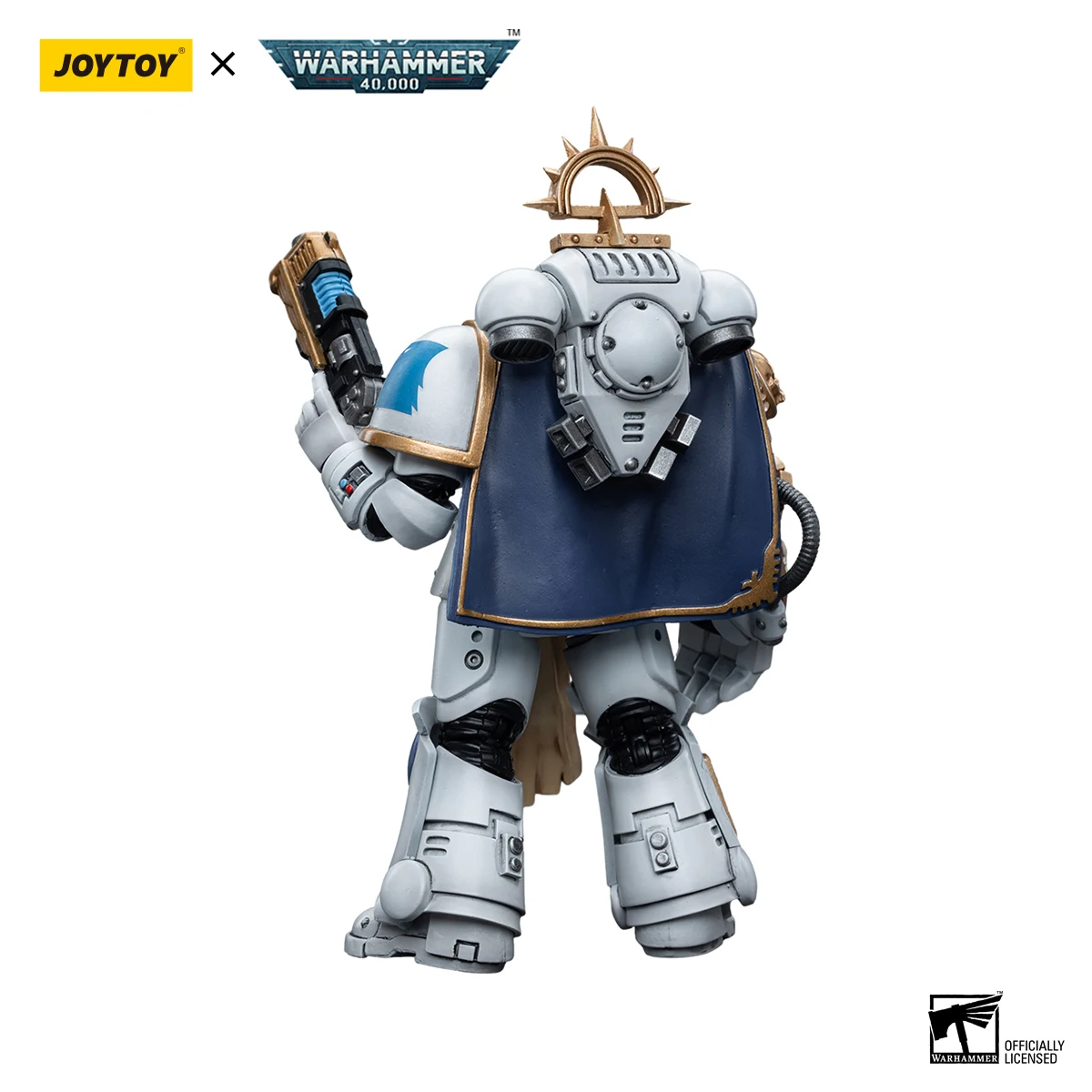 kf S0ebbec1c298949fa88766fd267197a665 JOYTOY Warhammer 40k 1 18 Action Figure Anime 12cm Space Marines White Consuls Intercessors Captain Messinius - Joytoy Warhammer 40K