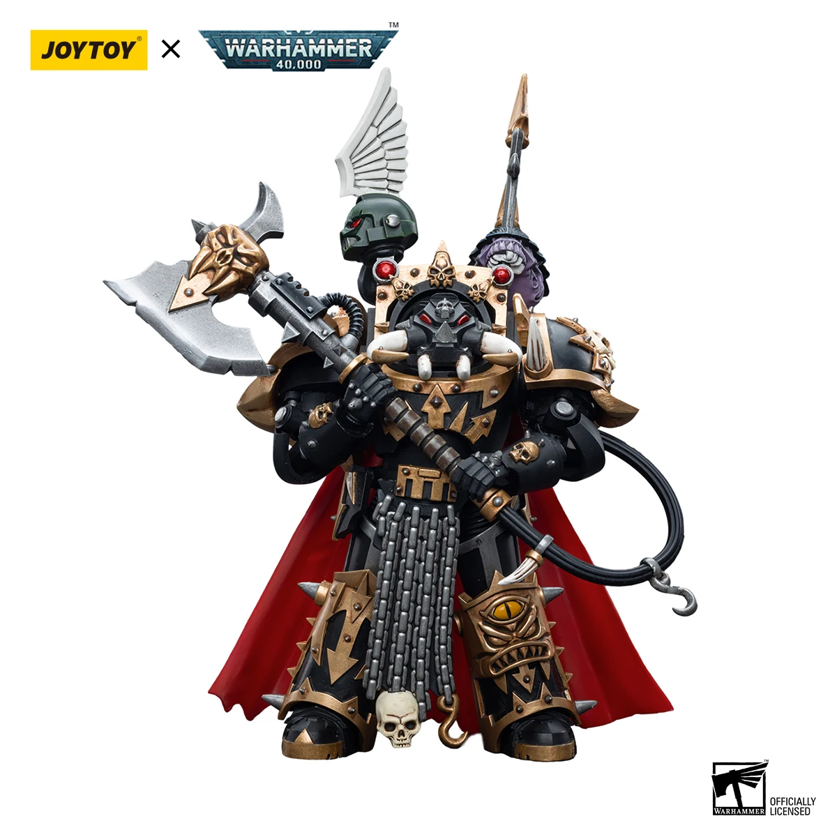 kf S267b79f49338474ebafffdcc930c99537 JOYTOY Warhammer 40k 1 18 Action Figures Anime Chaos Space Marines Black Legion Chaos Lord in - Joytoy Warhammer 40K