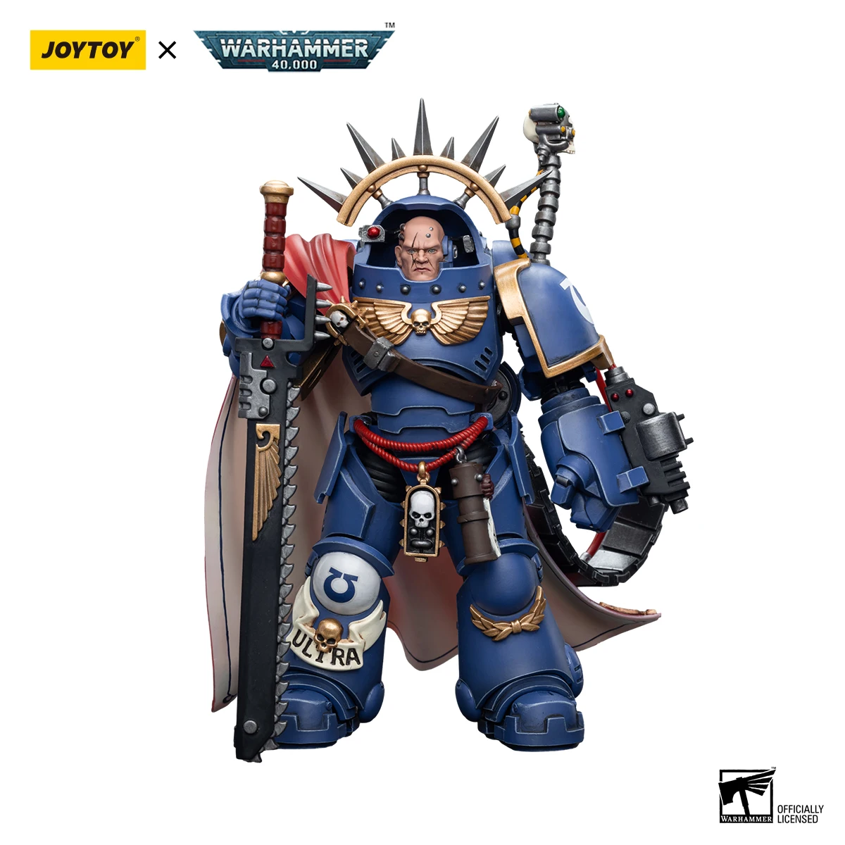 kf S61b8435b61f5401780dd3467b37ecdebn JOYTOY Warhammer 40k 1 18 Action Figures Anime Ultramarines Captain in Gravis Armour Collection Model Toys - Joytoy Warhammer 40K