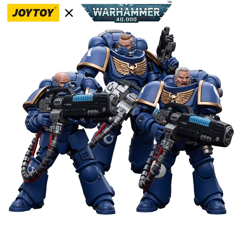 kf S6e59b0abe8974c749f7d916434dcdaa5v JOYTOY Warhammer 40k 1 18 Action Figures Anime Ultramarines Hellblasters Sergeant Ulaxes Collection Model Toys Official - Joytoy Warhammer 40K