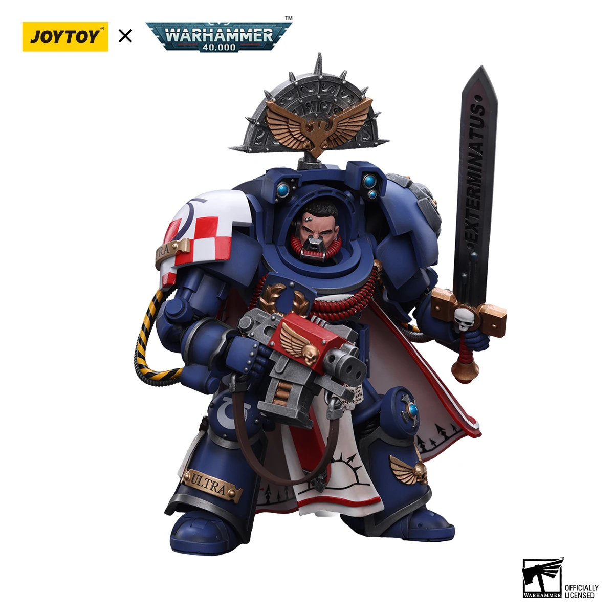 kf Sebb57d8af6124126b192849028393baaL JOYTOY Warhammer 40k 1 18 Action Figures Anime 13 5cm Ultramarines Terminator Captain Collection Model Toys - Joytoy Warhammer 40K